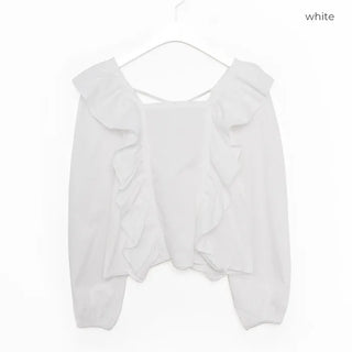 Square frill blouse