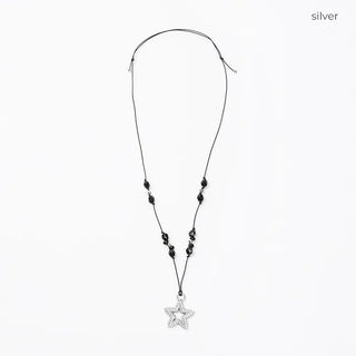 (Unisex) Pointed Star Knot Necklace