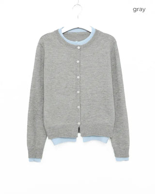 Layered Bicolor Cardigan