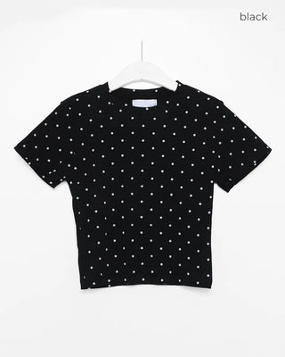 Polka Dot Half-Sleeve T-Shirt