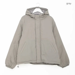 Simple Hooded Padded Jacket