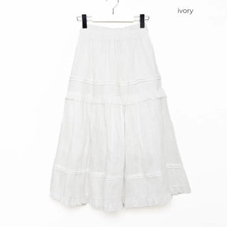 Frilled tiered skirt