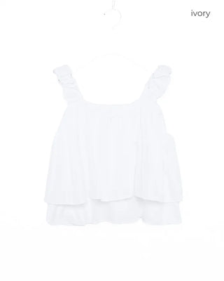 Frilled tiered blouse