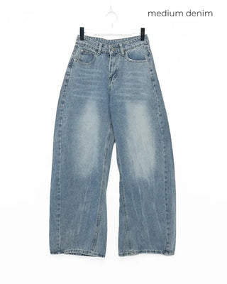 Embroidered denim pants