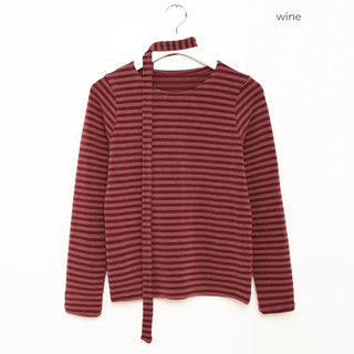 Striped scarf T-shirt