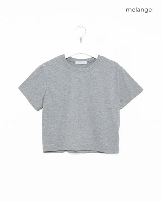 Basic semi-cropped T-shirt