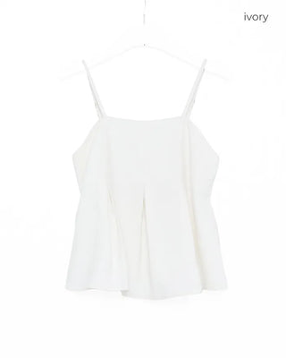 Pintuck bustier and slacks set