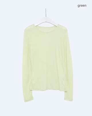 Simple Layered Long Sleeve T-Shirt