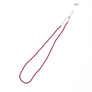Point Red Bead Necklace