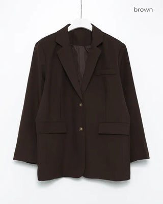 Tailored collar single overjacket