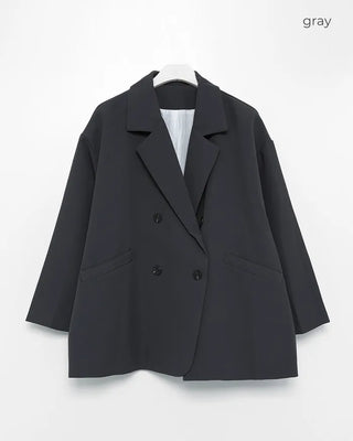 Double-breasted half jacket