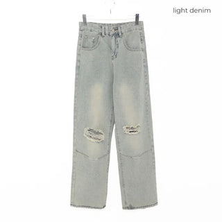 Vintage distressed denim