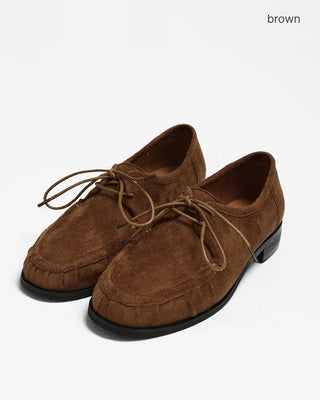 Suede Gathered Toe Chukka Boots