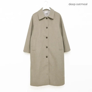Basic belted long coat