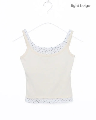 Flower Lace Layered Sleeveless