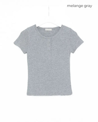 Snap Half-Open T-Shirt