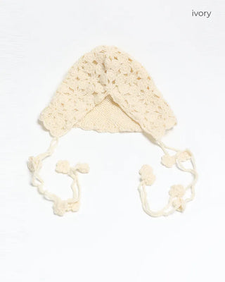 Flower Crochet Begin Knit Hat