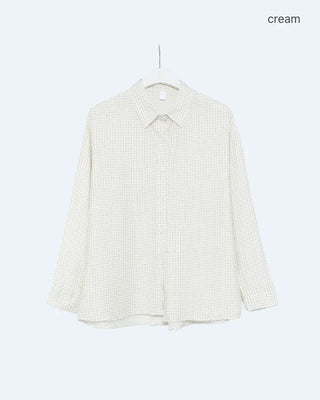 Oversized check shirt