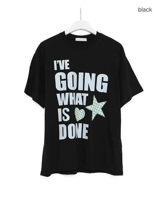 Lettering Star Short-Sleeve T-Shirt