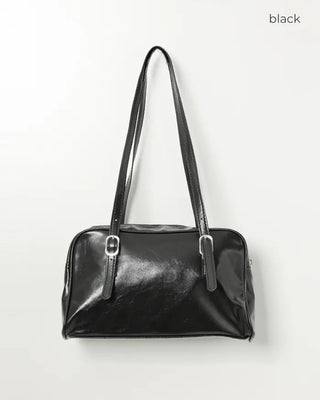 Square buckle belt shoulder bag