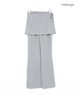 Wrap skirt pants