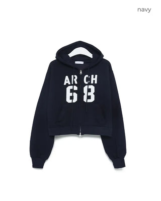 68 Patch Crop Hoodie