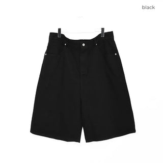 Pigmented Wide Cotton Half Pants