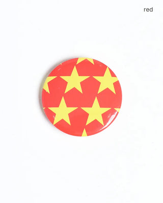 Star pattern mini button badge