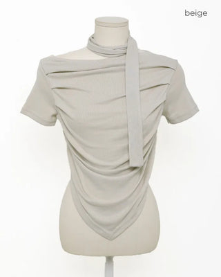 Choker & Shirred T-shirt Set