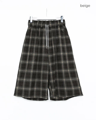 Checked Bermuda Pants