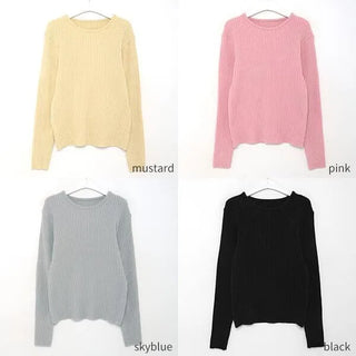 Daily Rib Round Knit