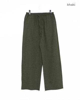 Oversized striped wide-leg pants