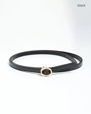 Oval buckle belt
