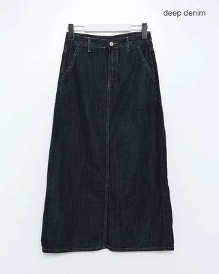 I-line denim skirt