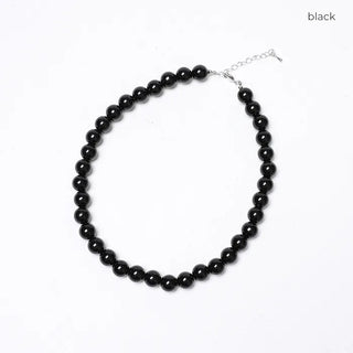 Black Bead Necklace