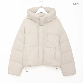 Cropped hooded jacket