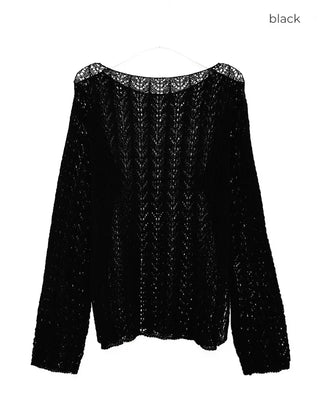 See-through loose knit