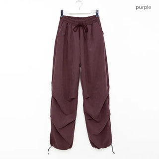 (Unisex) Knee-Pin Tuck Wide Volume Pants