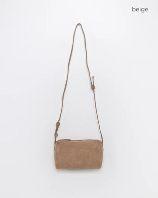 Suede Square Belt Shoulder Bag