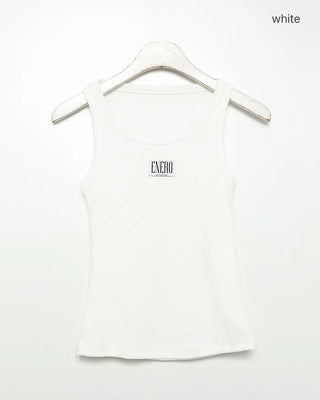 Bust One Tag Slim Rib Tank Top