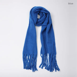 Plain Long Hairy Scarf