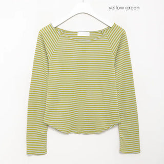 Striped long-sleeved T-shirt