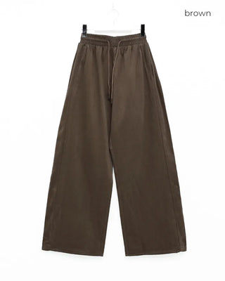 Unisex drawstring wide sweatpants