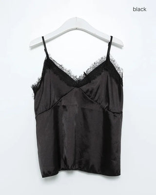 Satin lace camisole