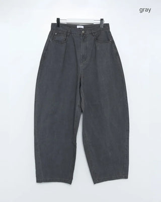 Flap pocket curved fit cotton pants