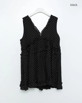 Polka dot tiered mini dress