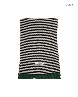 Bordered two-tone scarf