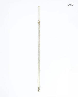Drop motif necklace