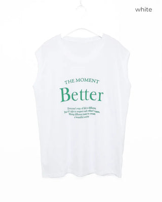 Better Lettering Sleeveless T-Shirt