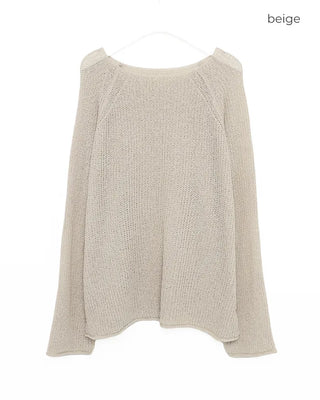 Loose-fit basic knit